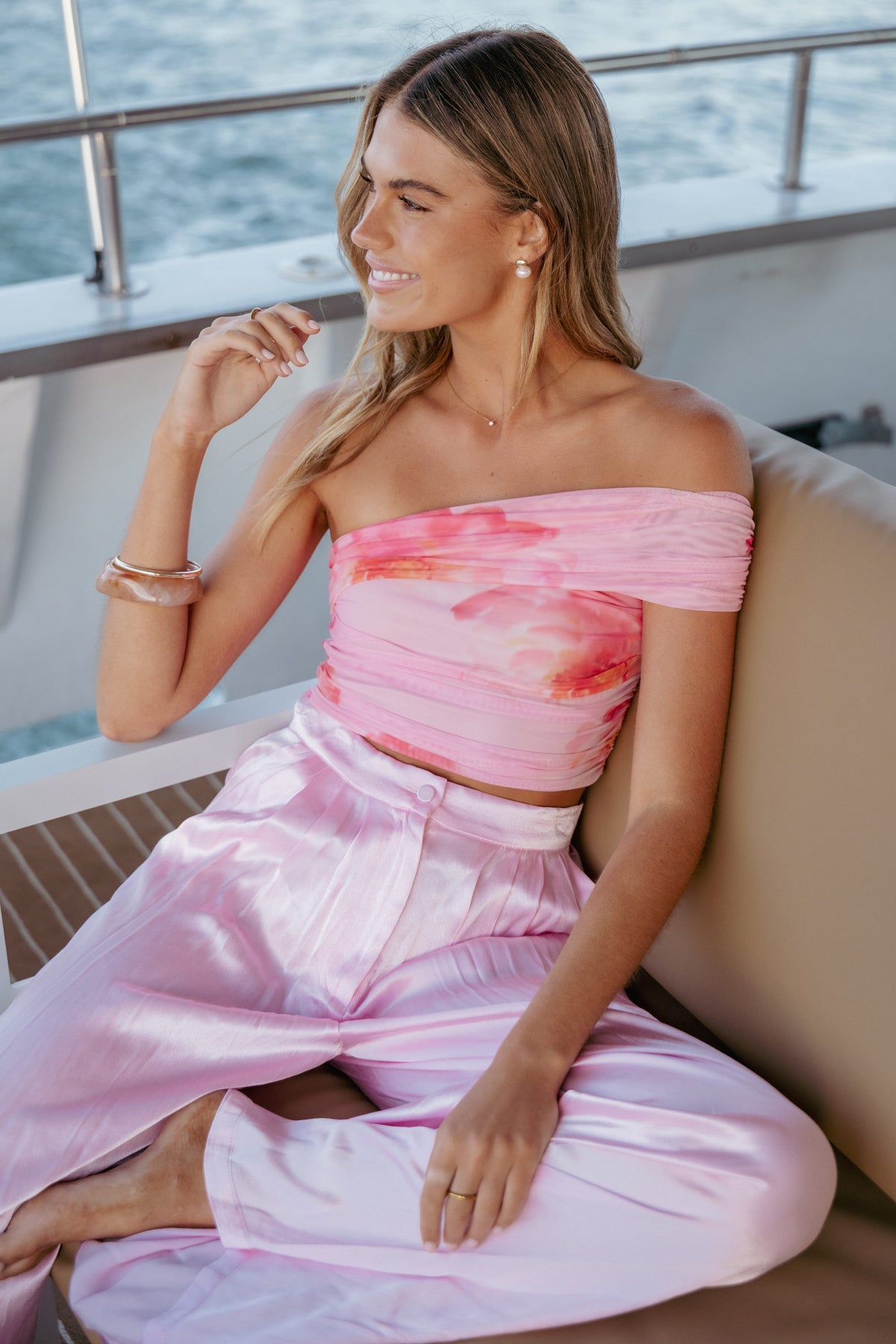 Zachary Pink One Shoulder Top - view 1