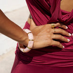 Priya Elastic Blush Pink Bracelet - view 1