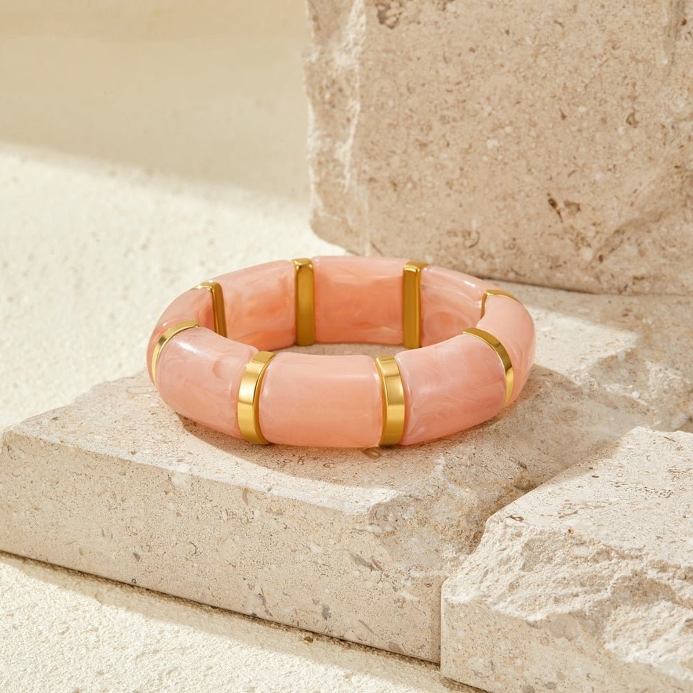 Priya Elastic Blush Pink Bracelet