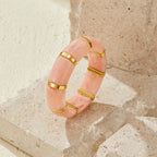 Priya Elastic Blush Pink Bracelet - view 4