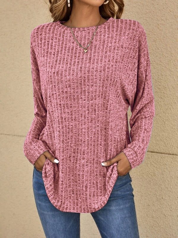 Qiana | Ribbed Knit Jumper with Long Sleeves for Women