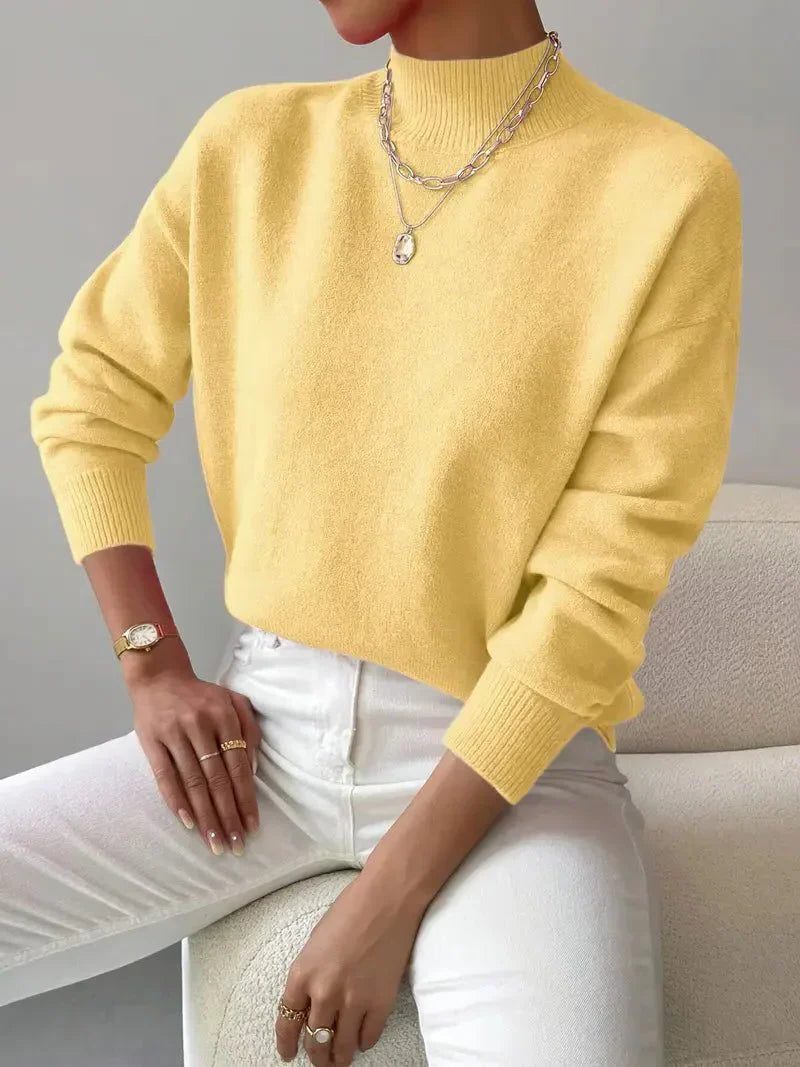Eloise Ribbed Knit Sweater with Roll Neck - view 4