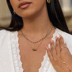 Yasmin Rings Of Happiness Gold Necklace - view 3