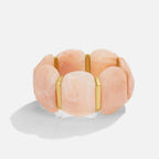 Delphine Rose Quartz Elastic Bracelet - view 1