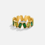 Bettina Sapphire Dream Crystal Baguette Ring - view 1