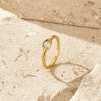 Selene Gold Moonstone Ring - view 1