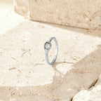 Selene Silver Moonstone Ring - view 3