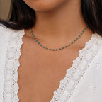 Alashan Blue Bead Necklace - view 2
