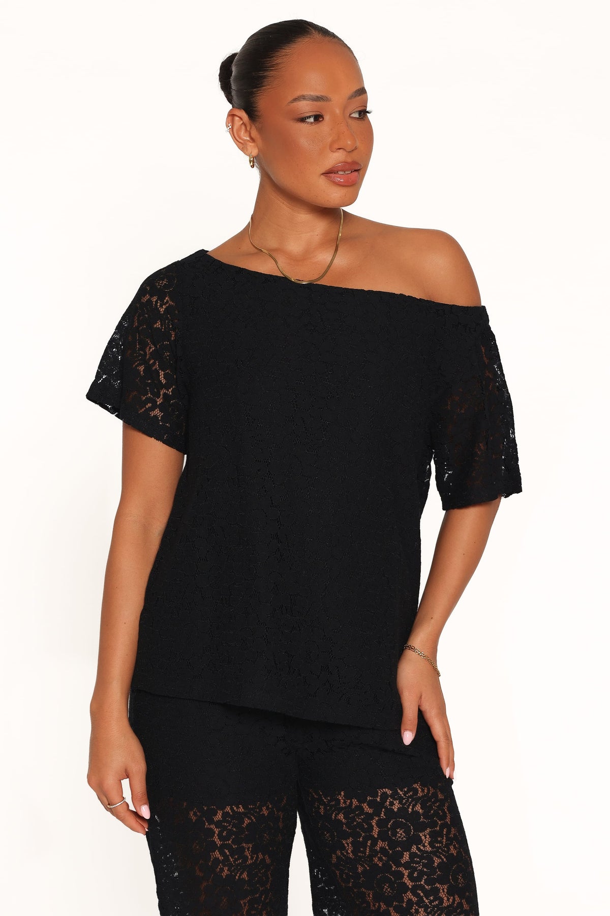 Tucker Black Lace Pant Set - view 2