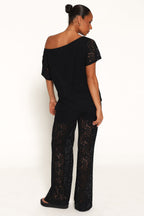 Tucker Black Lace Pant Set - view 4
