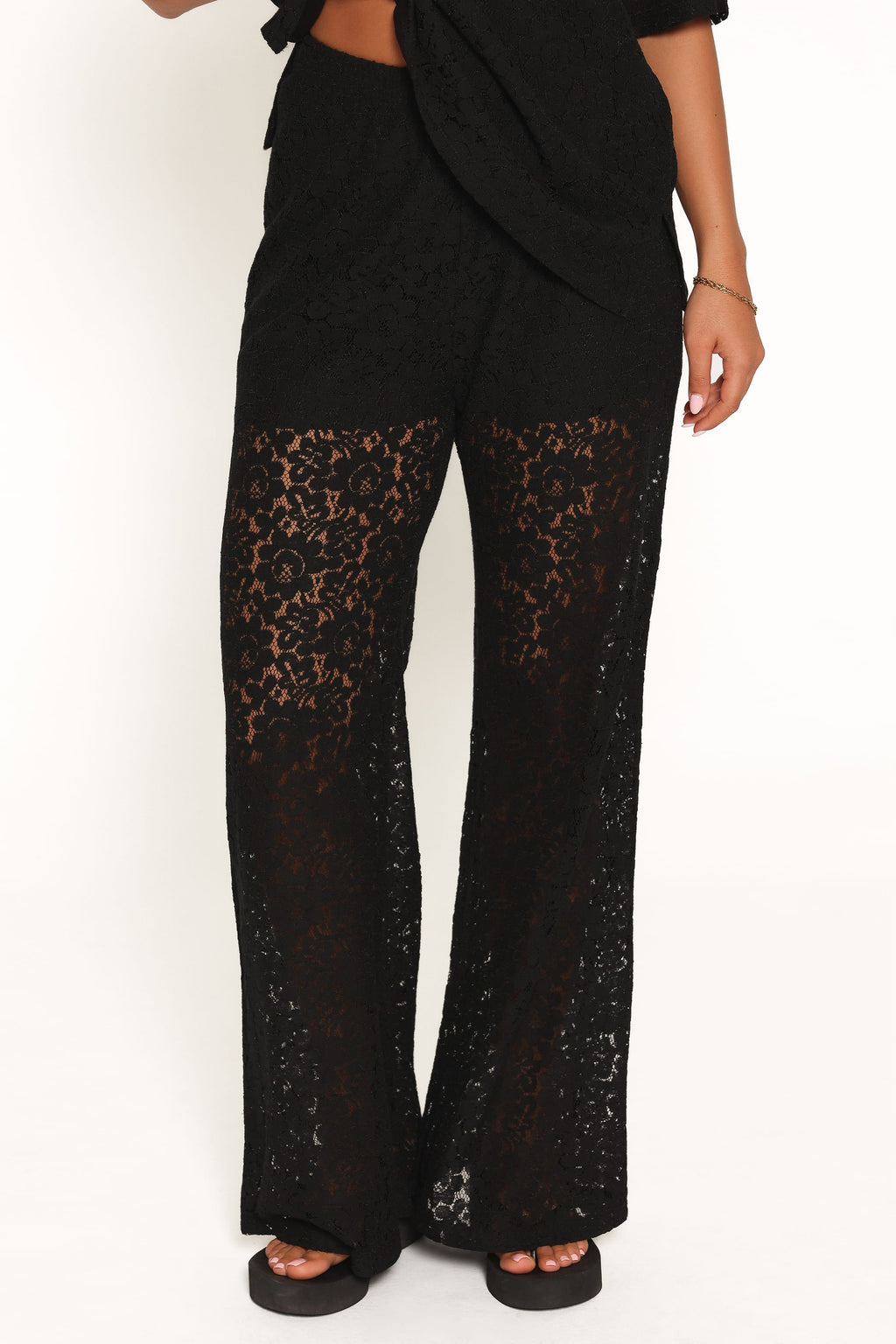 Tucker Black Lace Pant Set - view 6