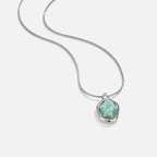 Una Silver Aquamarine Pendant Necklace - view 1