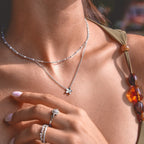 Yael Silver Blossom Pendant Necklace - view 2