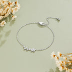Tamsin Silver Crystal Vine Bracelet - view 1
