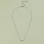 Greta Silver Crystal Vine Necklace - view 3