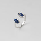 Uri Silver Lapis Lazuli Wrap Ring - view 3