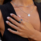 Uri Silver Lapis Lazuli Wrap Ring - view 2