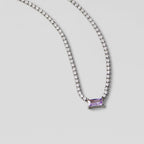 Thea Silver Luxe Crystal Necklace - view 1