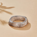 Odette Smoked Grey Swirl Bangle - view 4