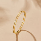 Sofia Crystal And Gold Bangle - view 1