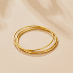 Solana Gold Bangle Set - view 1