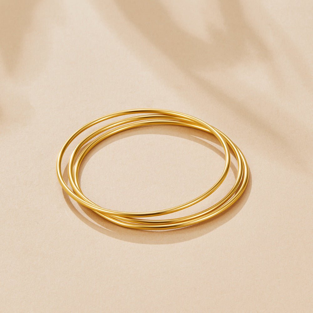 Solana Gold Bangle Set