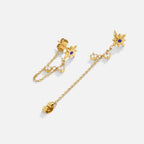 Hana Starburst Crystal Drop Earrings - view 3