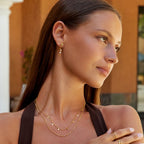 Hana Starburst Crystal Drop Earrings - view 4