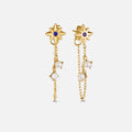 Starburst Crystal Drop Earrings