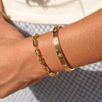 Fiora Stellar Gold Barrel Bracelet - view 2