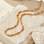Aida Sunset Glow Bead Necklace - view 1