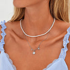 Temi Pearl Silver Necklace - view 3