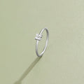 Tiny Petal Silver Ring
