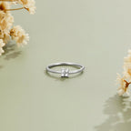 Daphne Tiny Petal Silver Ring - view 3