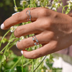 Daphne Tiny Petal Silver Ring - view 2
