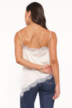 Avere Cream Lace Asymmetrical Cami - view 4