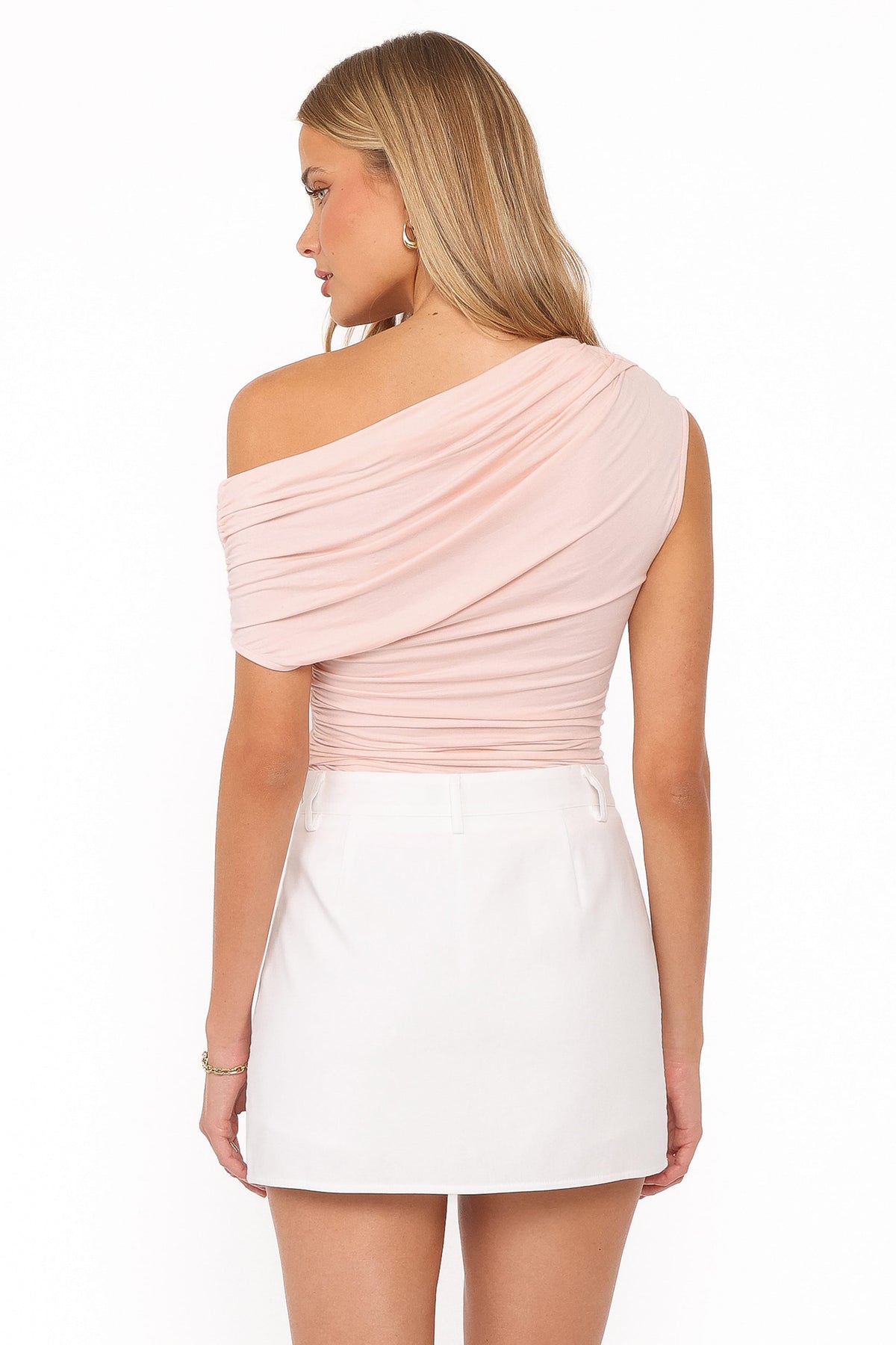 Jacki Light Pink Asymmetric Top - view 4