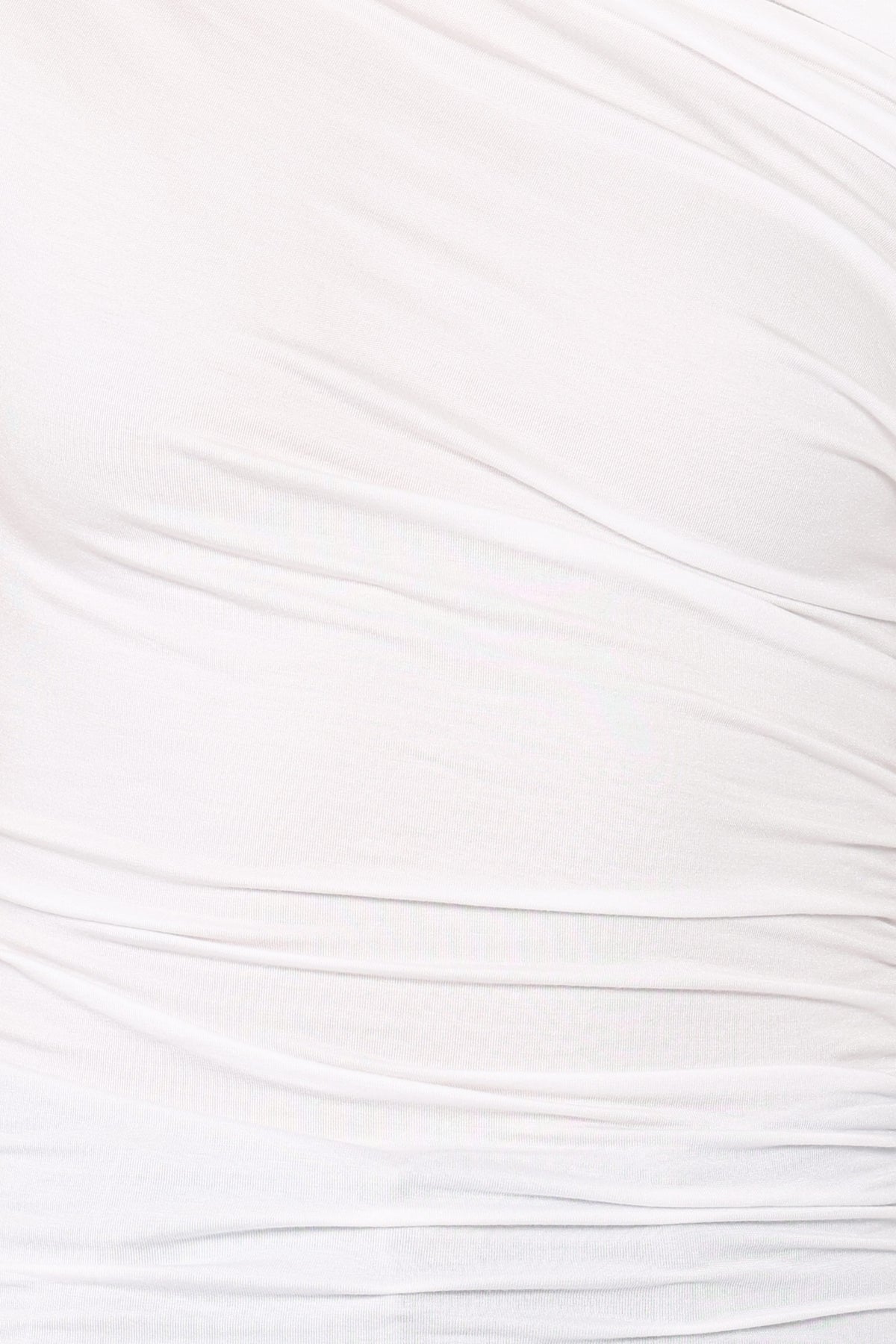 Jacki White Cotton Asymmetric Top - view 6