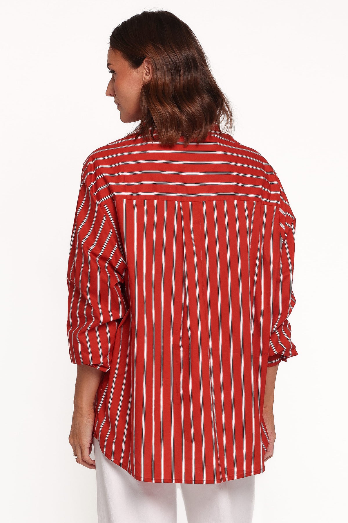 Palmer Red Stripe Button Down Shirt - view 4