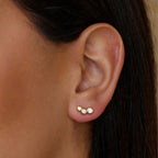 Liora Trio Crystal Stud Earrings - view 2