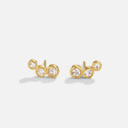 Liora Trio Crystal Stud Earrings - view 1