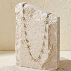Faye Turquoise Bead Chain Necklace - view 3