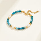 Hedy Turquoise Blue And Pearl Bead Bracelet - view 1