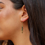 Mabel Turquoise Stone Drop Earrings - view 2