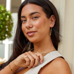 Mabel Turquoise Stone Drop Earrings - view 4