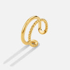 Tyra Twisted Gold Ring - view 4