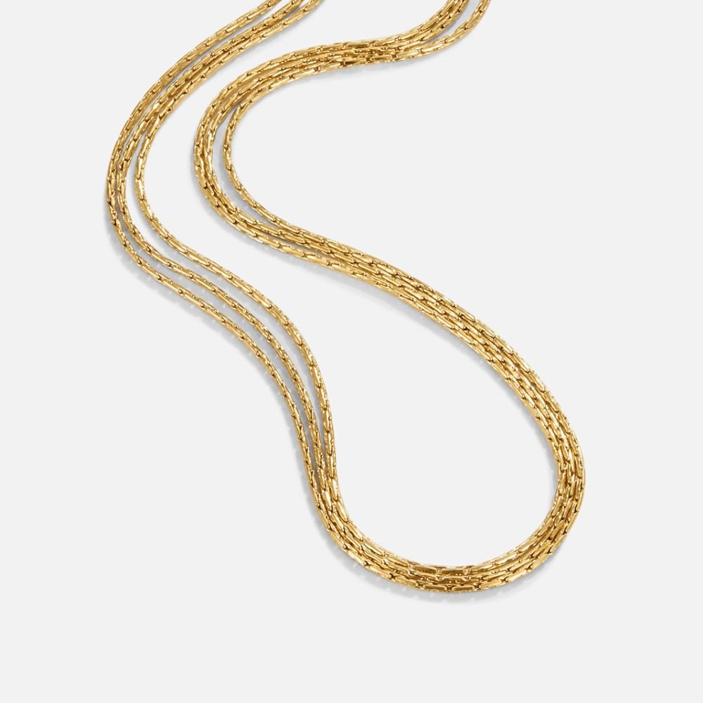 Vina Gold Multi Layered Chain Necklace