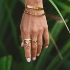 Fenna Vintage Aquamarine Wrap Ring - view 8