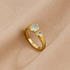 Fenna Vintage Aquamarine Wrap Ring - view 1
