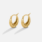 Cleofe Vintage Gold Earrings - view 3